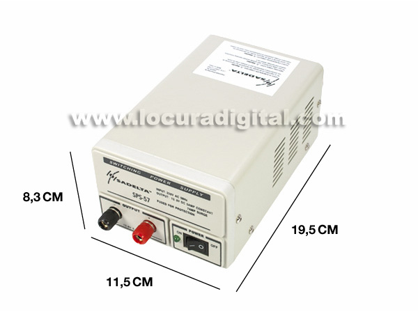 SADELTA SPS 57 Fuente Alimentación Conmutada 220v/13,8v. 5 7 amperios.