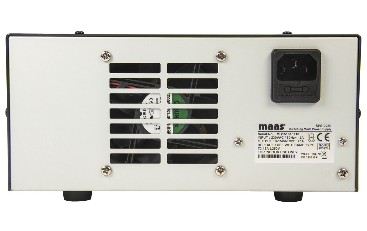 MAAS SPS 9250 Fuente Alimentacion Conmutada 230v/ 9 15v ,25 amper. 