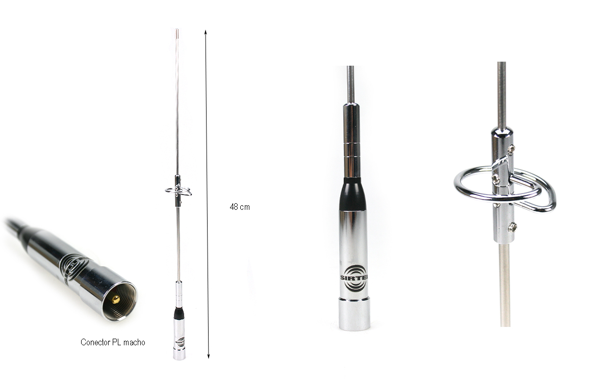 Antenne Radio Mobile NR-770S VHF/UHF Double Bande 145/435 MHz - Connecteur PL, Pour Radioamateur