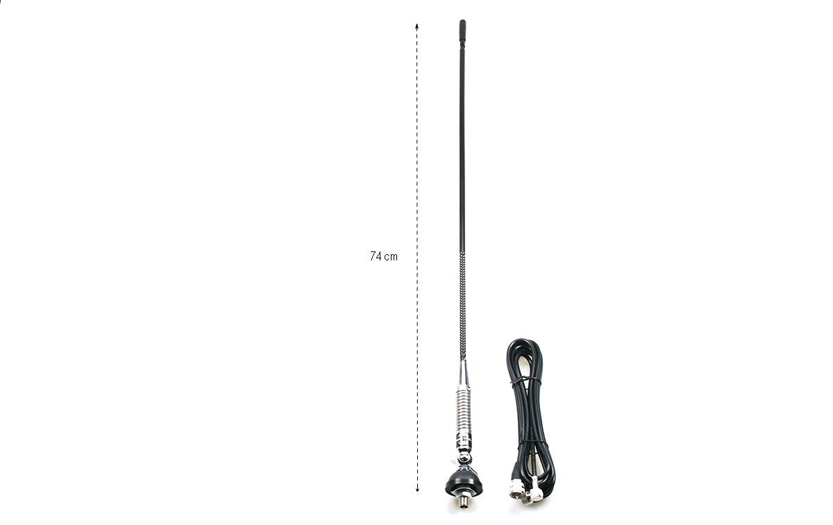 Antenne Radio CB Légère Plaquée Chrome ProTrucker Pts30 Chrome Plated Light Duty - Foto 11