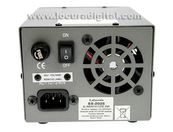 LAFAYETTE SS2025. Switching Power Supply. 220v / 11 - 16v / 22 - 25 amps.
