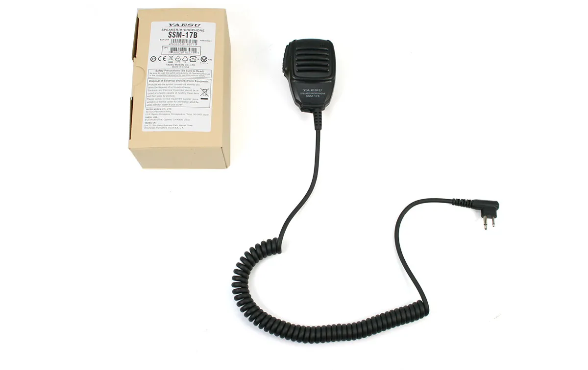 YAESU SSM-17B Speaker-microphone for FT-25 walkies. FT-65, FT-4V, FT4X