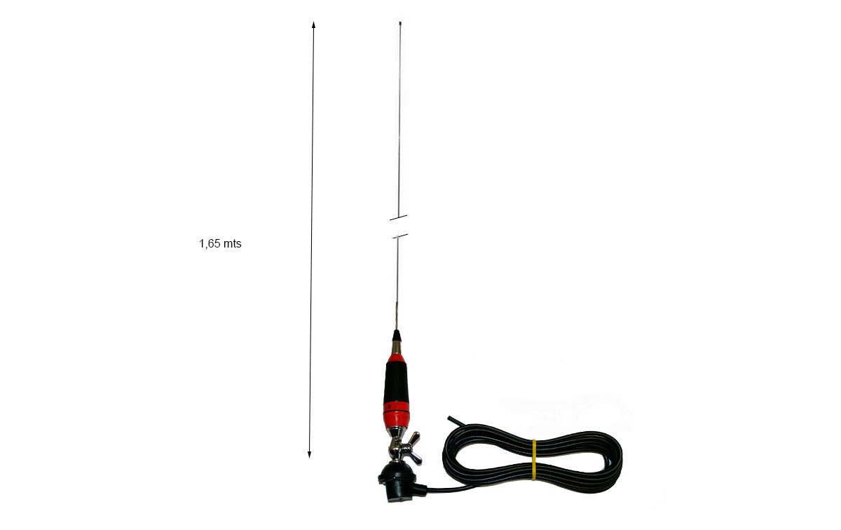 LEMM-AT-109 SUPER-STARS9 Antena CB 27 Mhz Longitud 165 cm