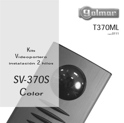 KIT SURF-7-SV-370-S COLOR VIDEO PORTERO SOLO CON DOS HILOS DEDE !! FACIL INSTALACION !!