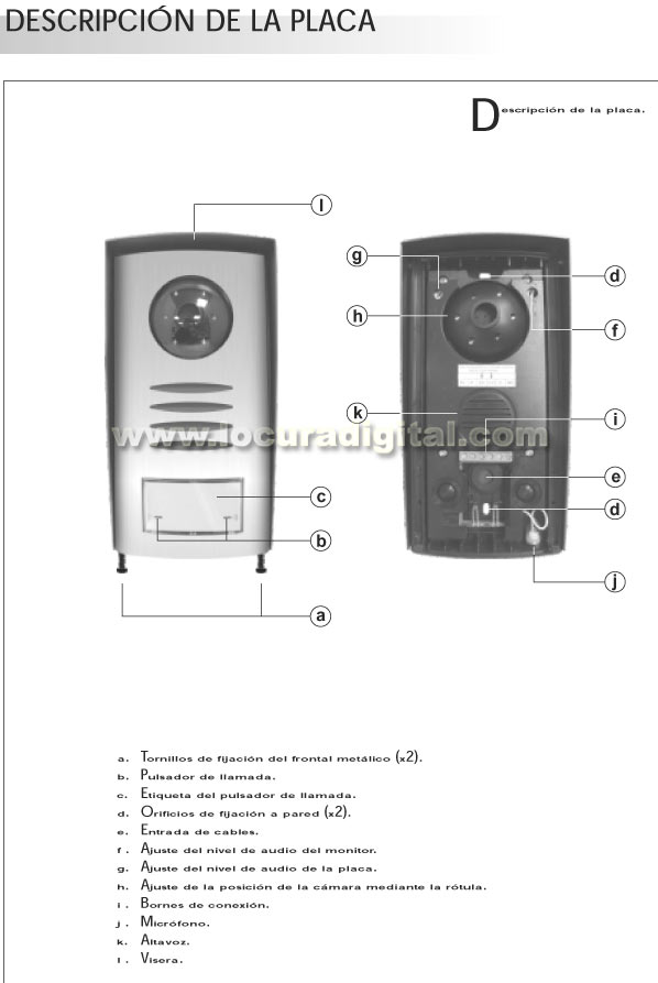 KIT SURF-7-SV-370-S COLOR VIDEO PORTERO SOLO CON DOS HILOS DEDE !! FACIL INSTALACION !!