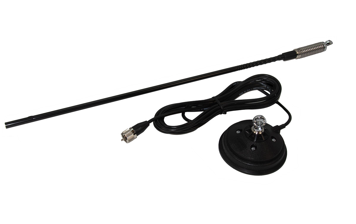 SIRIO T3-27 MAG Antena móvil CB 27 Mhz base magnética longitud 62 cm