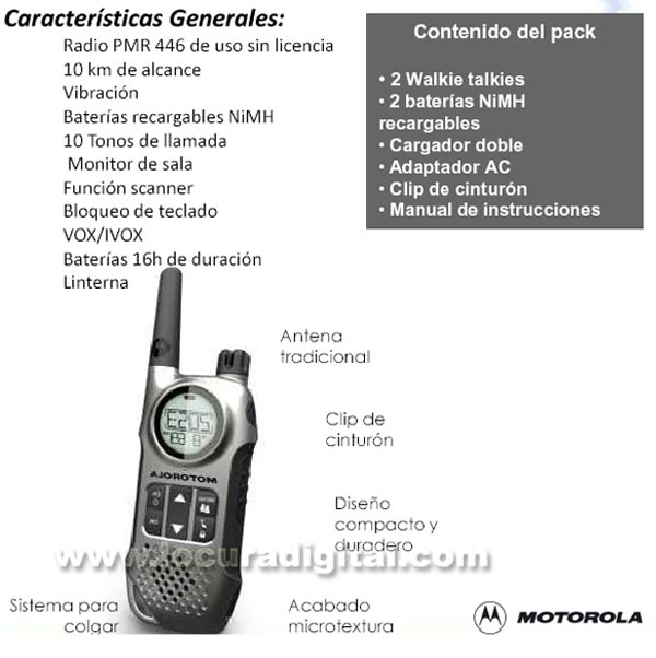 MOTOROLA TLKR T8, nouveau mod?. WALKIE UTILISATION GRATUITE, WALKIE UTILISATION GRATUITE. ! NOUVEAU MODELE!. Ces petites radios color?sont l'accessoire indispensable pour profiter au maximum des activit?quotidiennes. Compatible Talkabout (T5022, T5412, T5422, T5522, T5532, T5622) et tous les mod?s d'utilisation PMR talkie libre.