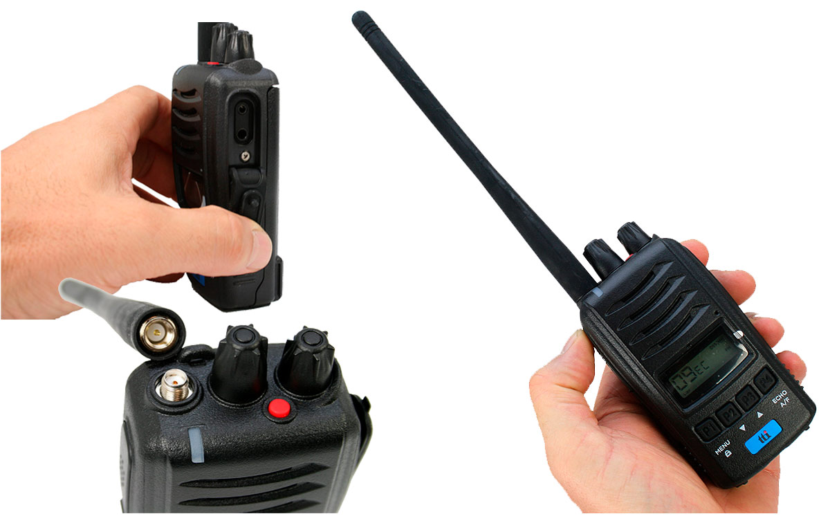 TTI TCB-H100 Walkie Talkie CB 27 Mhz con AM-FM Potencia 4 watios