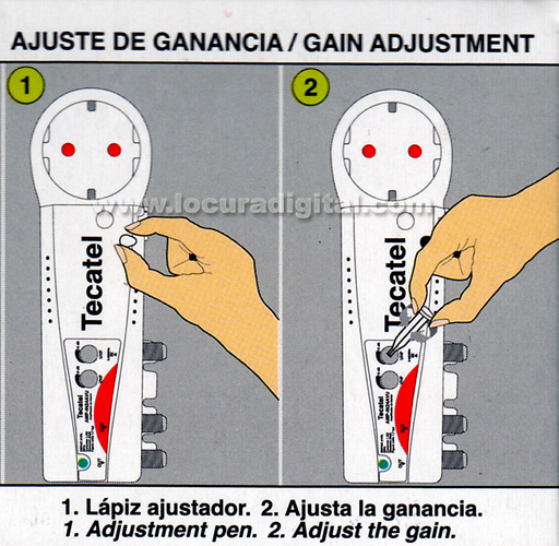 TECATEL AMPIN24AVU amplificador interno VHF - UHF 2 sa?s