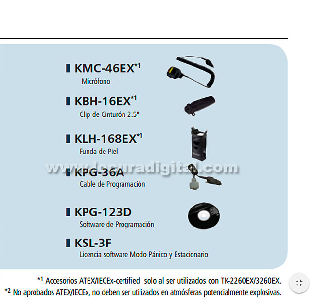 kenwood tk3260exe2 portàtil atex uhf 440 470 mhz bateria atex li ion 1030mah knb64lex 1,2w 16 canales