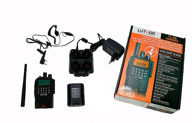 LUTHOR TL-66 HAMMER Walkie doble banda VHF/UHF. IP-65 BATERIA ALTA CAPACIDAD TLB-409