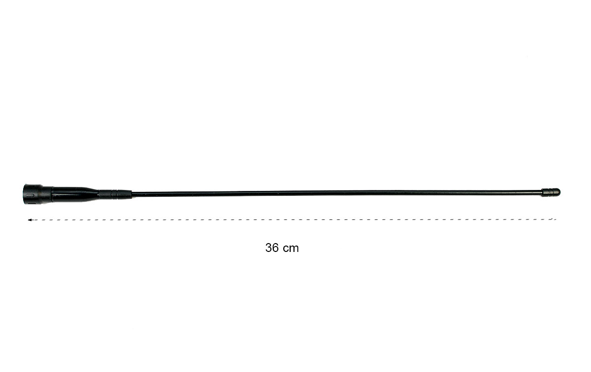 TLA-36 VHF Antena original de LUTHOR banda VHF con conector SMA y longitud de 36 cm 