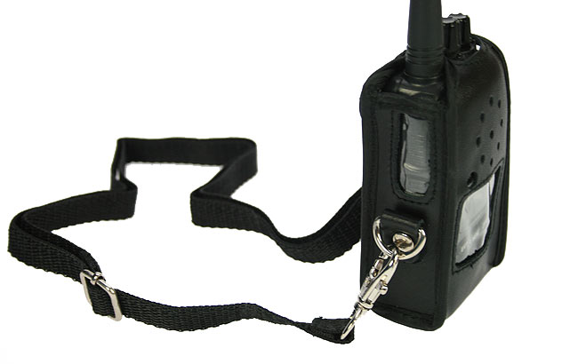 TLF488 LUTHOR funda piel para walkie TL-88, color negro