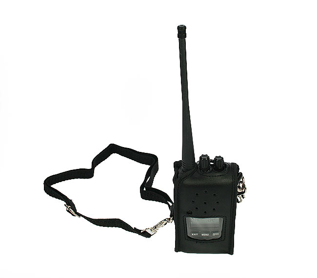 TLF488 LUTHOR funda piel para walkie TL-88, color negro
