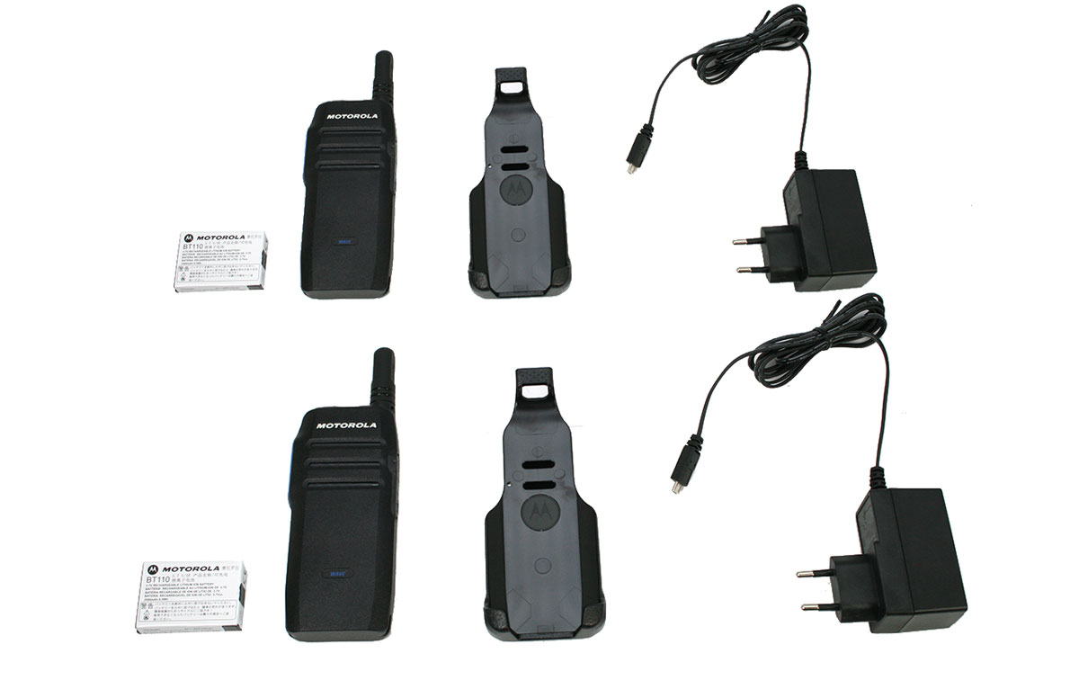 Motorola TLK-100i KIT-X2 Walkies para Red 3G/4G, Wi-Fi, LTE, kit compuesto por dos walkie talkies Motorola TLK-100i   2 licencias. 