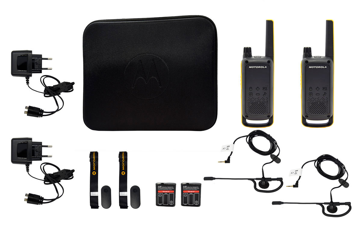 Kit de walkie Motorola T80 Extreme incluye 2 pinganillos