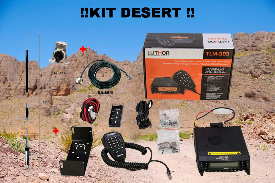 LUTHOR TLM-909KIT DESERT Emisora multibanda 4 Bandas 29/50/144/430 MHZ