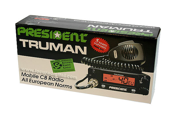 TRUMAN Presidente ASC CB 27 Mhz. AM / FM 40 CANAIS.