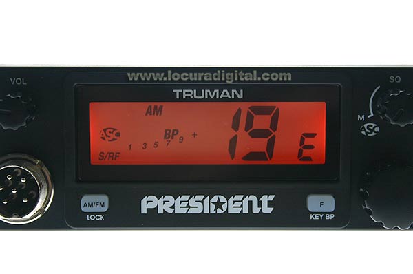 TRUMAN President ASC emisora CB 27 Mhz. AM / FM 40 CANALES.