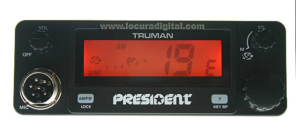 TRUMAN President ASC emisora CB 27 Mhz. AM / FM 40 CANALES.