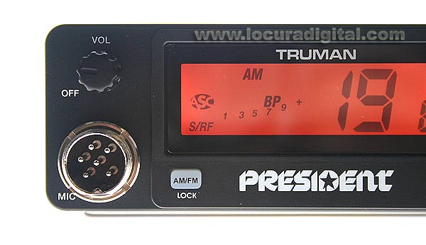 TRUMAN President ASC emisora CB 27 Mhz. AM / FM 40 CANALES.