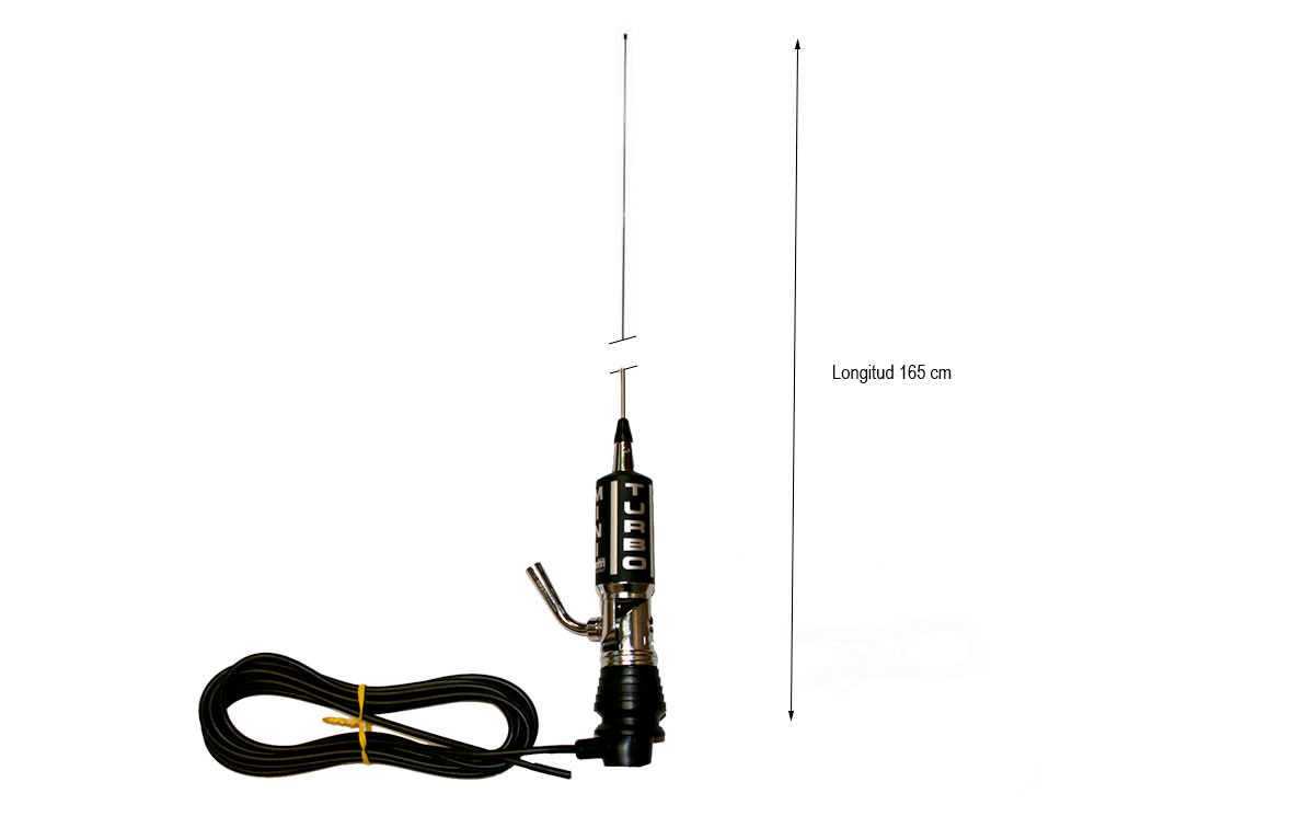 cuenta con 4 metros de cable rg-58 de alta calidad y baja perdida para realizar la instalación en el vehiculo