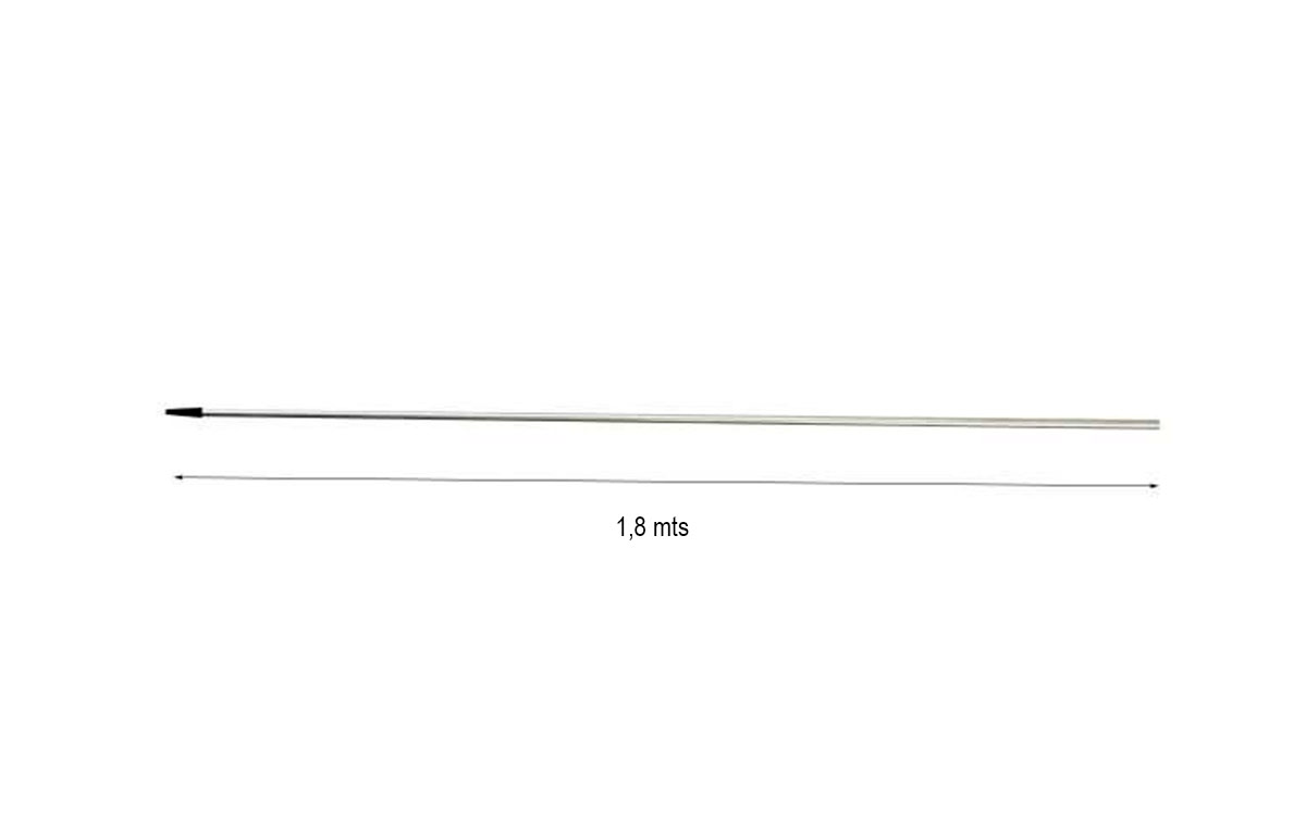 lemm varilla 200 varilla conica acero inoxidable longitud 182 cm , varilla de repuesto para antena lemm