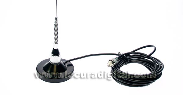 mirmidon kilo-50vkit1. vhf mobile antenna with spring magnetic base 90 mm.