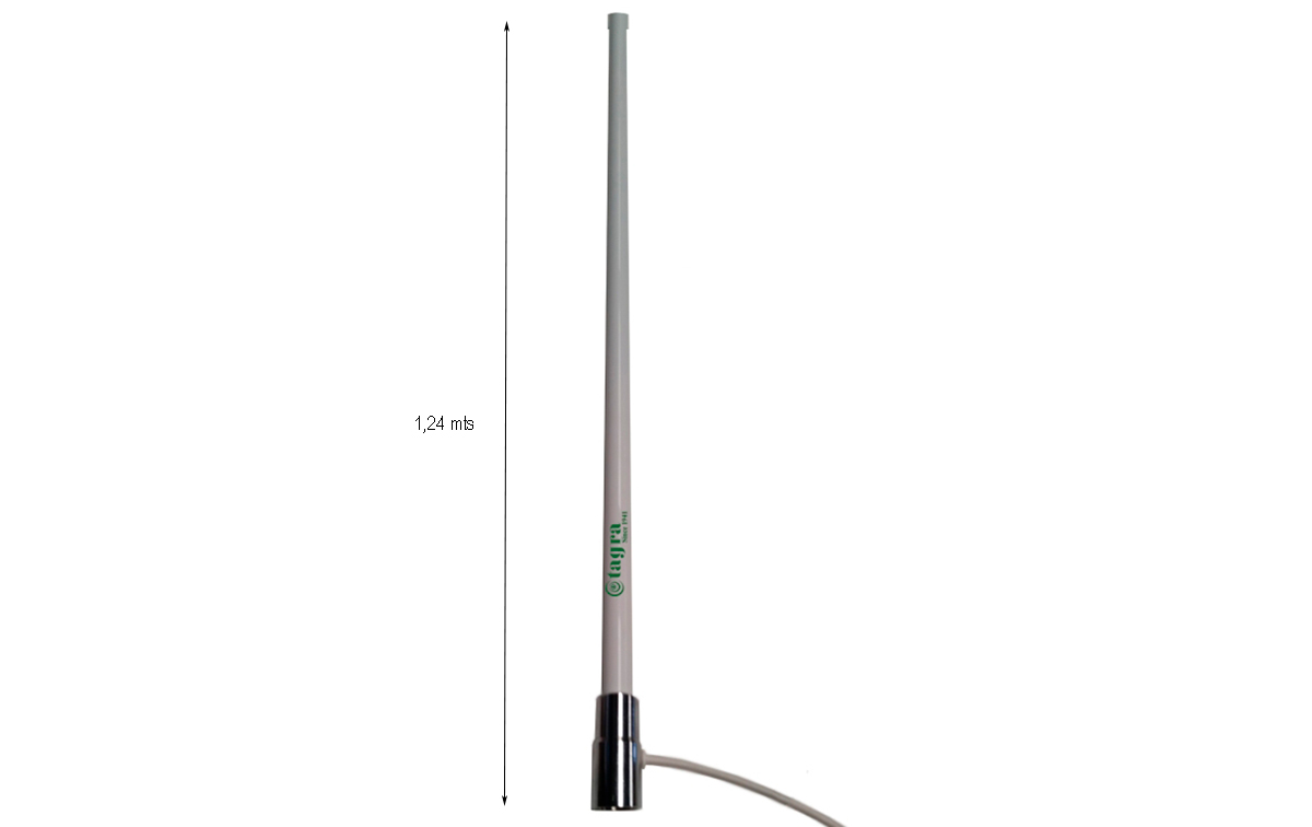 tagra vhn110 antena náutica vhf 146-162 mhz longitud 124 cm