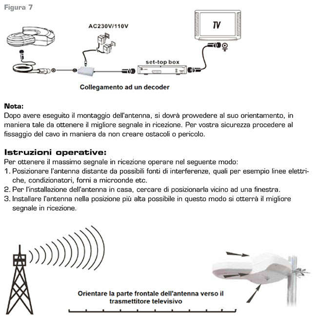 voyager lafayette antena exterior interior tv fm vhf uhf. amplificada.