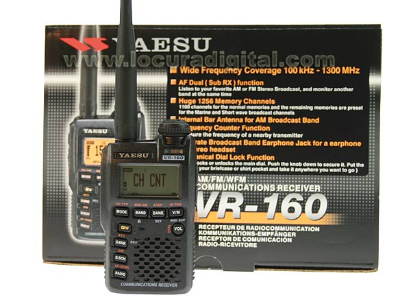 VR160 YAESU escaner cubre las frecuencias de 100 kHz a 1299,995 MHz en la AM y FM !! NUEVO MODELO !!
