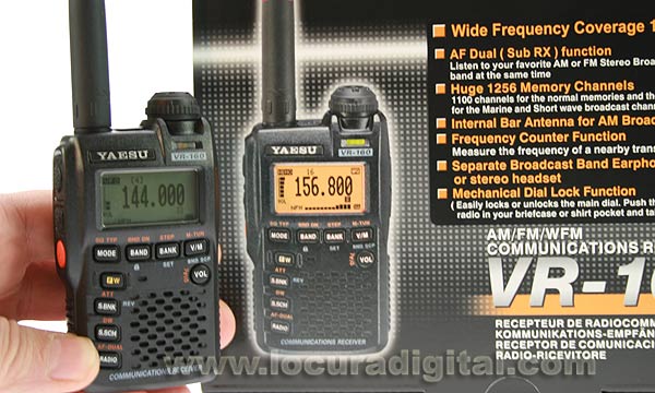 VR160 YAESU escaner cubre las frecuencias de 100 kHz a 1299,995 MHz en la AM y FM !! NUEVO MODELO !!