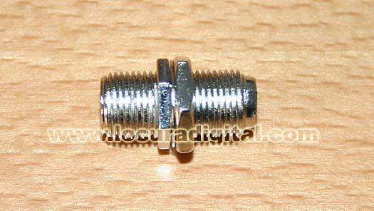 VR7511 ADAPTER F FEMALE/FEMALE.It is been worth to make joints of cacle of antenna etc.