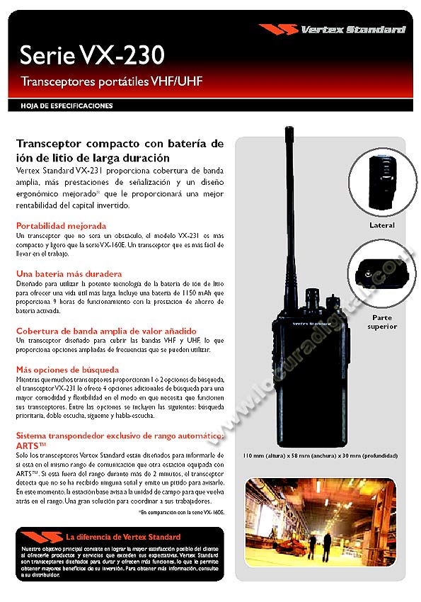 VERTEX STANDARD VX231UHF