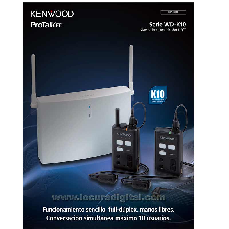 kenwood wd-k-10-bs dect estacion base.