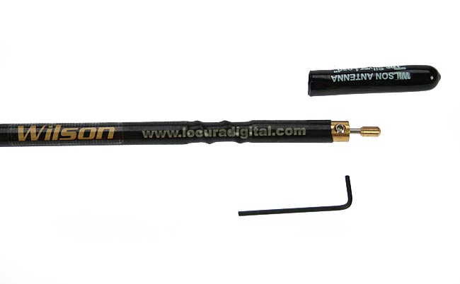 WILSON FGT2- BLACK Antena  de fibra  color negra CB 27 Mhz. 62 cms.   ADAPTADOR A PL