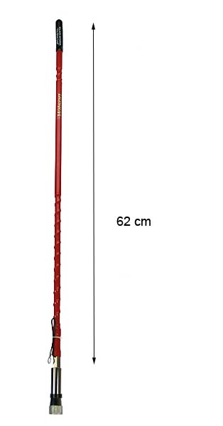 WILSON FGT2- RED Antena de fibra color rojo CB 27 Mhz. 62 cms. ADAPTADOR A PL