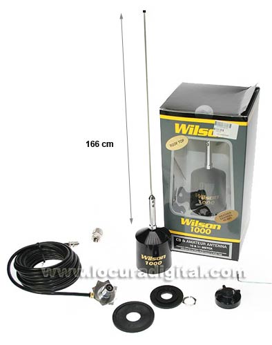 WILSON1000F CB Wilson Antena 27 Mhz. Alto desempenho, feita nos EUA