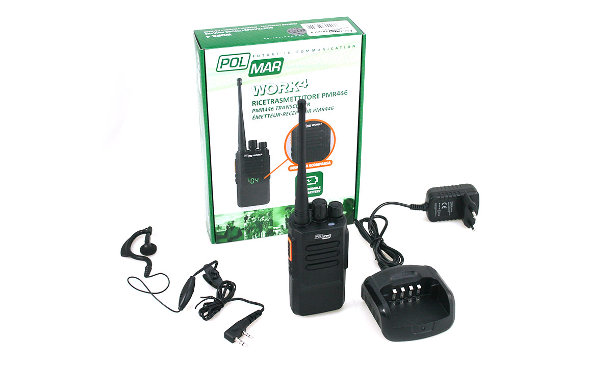 POLMAR WORK4V77 Walkie free use WITHOUT LICENSE Polmar Work4 V77