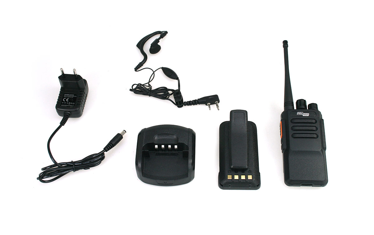polmar work 4 v77 kit1 walkie uso libre pmr 446 regalo pinganillo pin19k. compatible con walkies kewood serie tk-3501 y luthor tl77 