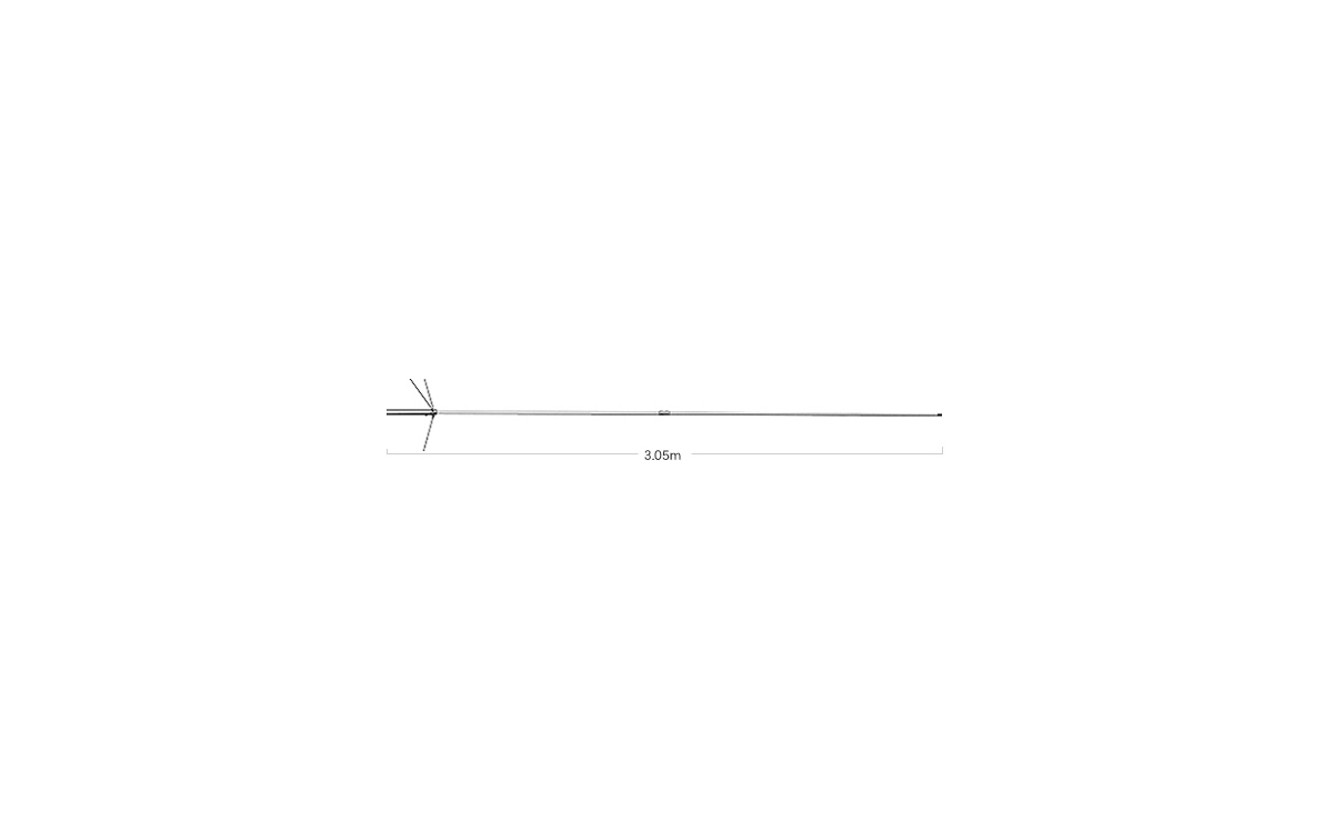 ORIGINAL DIAMOND X6000N, 144-430-1200 Mhz Tribande antenne