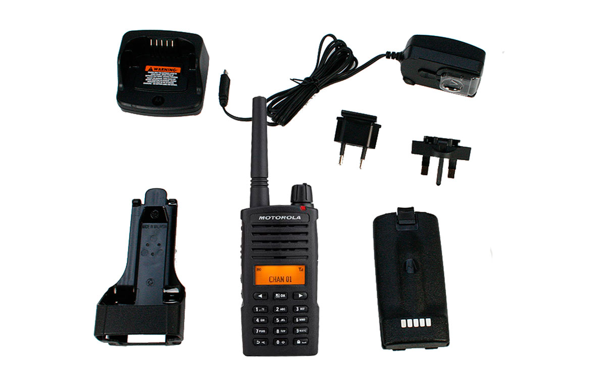 motorola xt-660 walkie pmr 446 uso libre analogico y digital display,32 canales 