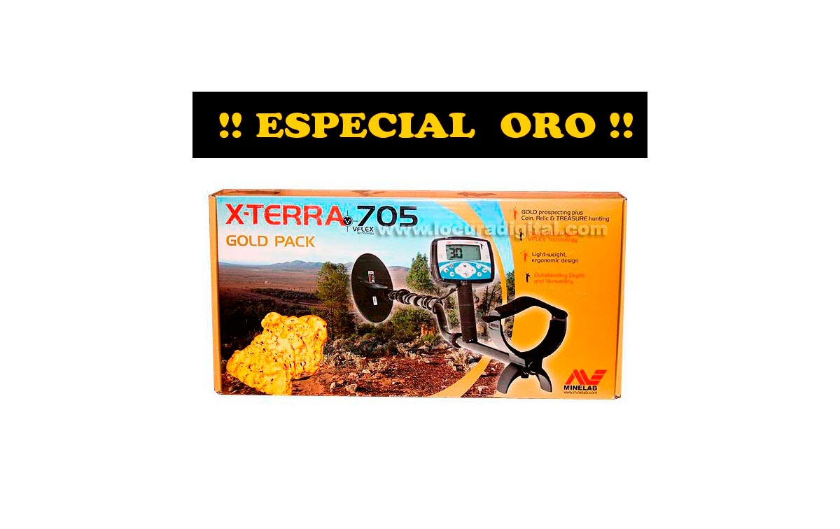 X TERRA 705 GOLD Minelab X-TERRA 705 metal detector SPECIAL GOLD GOLD