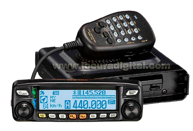 YAESU FTM 100 DE MOVIL DOBLE BANDA UHF 430 mHz / VHF 144 mHz ANALOGICO Y DIGITAL 