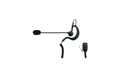 Nauzer PIN-49-777. High quality earphone with flexible microphone arm and PTT. For ALAN MIDLAND handhelds