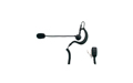 Nauzer PIN-49-K1. High quality earphone with flexible microphone arm and PTT. For KENWOOD handhelds