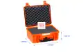 Valise Orange Explorer 3818O avec mousse intérieure L380 x l270 x P180 mm