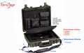 4412GC Explorer green color suitcase with organizer ref.PANEXPL44 and shoulder strap ref. SHOULDER-KIT-U