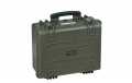 4820G Green Explorer suitcase with foam Interior L 480 x H 370 x P 205 mm, external measurements: Length 520 x Width 435 x Depth 230 mm. Indestructible polypropylene protection suitcase ideal to protect radiocomunication equipment, cameras, medium size an