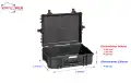 5822BE Maleta Explorer negra sin espuma Int L580 x A440 x P220